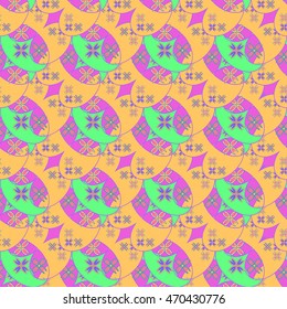 Abstract geometric colorful seamless pattern.