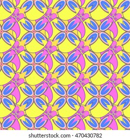 Abstract geometric colorful seamless pattern.