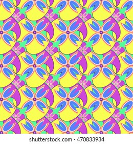 Abstract geometric colorful seamless pattern.