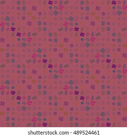 Abstract geometric colorful seamless pattern for background. Decorative backdrop can be used for wallpaper, pattern fills, web page background, surface textures.