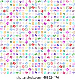 Abstract geometric colorful seamless pattern for background. Decorative backdrop can be used for wallpaper, pattern fills, web page background, surface textures.