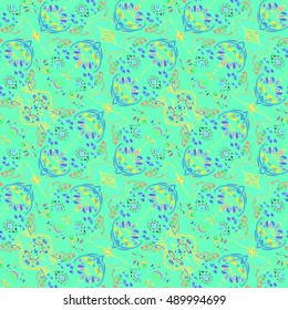 Abstract geometric colorful seamless pattern for background. Decorative backdrop can be used for wallpaper, pattern fills, web page background, surface textures.