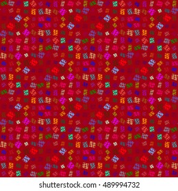 Abstract geometric colorful seamless pattern for background. Decorative backdrop can be used for wallpaper, pattern fills, web page background, surface textures.