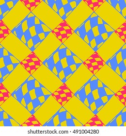Abstract geometric colorful seamless pattern for background. Decorative backdrop can be used for wallpaper, pattern fills, web page background, surface textures.