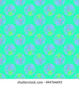 Abstract geometric colorful seamless pattern for background. Decorative backdrop can be used for wallpaper, pattern fills, web page background, surface textures.
