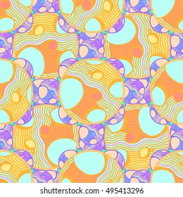 Abstract geometric colorful seamless pattern for background. Decorative backdrop can be used for wallpaper, pattern fills, web page background, surface textures.