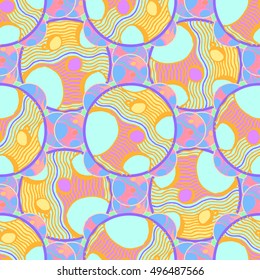 Abstract geometric colorful seamless pattern for background. Decorative backdrop can be used for wallpaper, pattern fills, web page background, surface textures.
