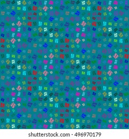 Abstract geometric colorful seamless pattern for background. Decorative backdrop can be used for wallpaper, pattern fills, web page background, surface textures.