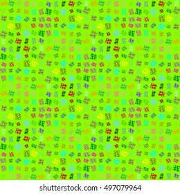 Abstract geometric colorful seamless pattern for background. Decorative backdrop can be used for wallpaper, pattern fills, web page background, surface textures.