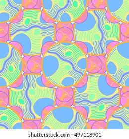Abstract geometric colorful seamless pattern for background. Decorative backdrop can be used for wallpaper, pattern fills, web page background, surface textures.