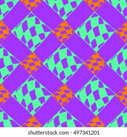 Abstract geometric colorful seamless pattern for background. Decorative backdrop can be used for wallpaper, pattern fills, web page background, surface textures.