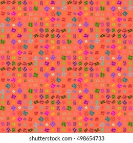 Abstract geometric colorful seamless pattern for background. Decorative backdrop can be used for wallpaper, pattern fills, web page background, surface textures.