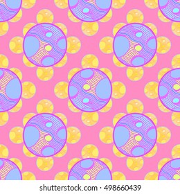 Abstract geometric colorful seamless pattern for background. Decorative backdrop can be used for wallpaper, pattern fills, web page background, surface textures.