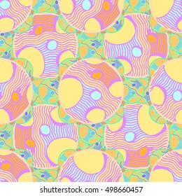 Abstract geometric colorful seamless pattern for background. Decorative backdrop can be used for wallpaper, pattern fills, web page background, surface textures.