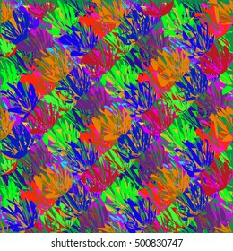 Abstract geometric colorful seamless pattern for background. Decorative backdrop can be used for wallpaper, pattern fills, web page background, surface textures.