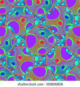 Abstract geometric colorful seamless pattern for background. Decorative backdrop can be used for wallpaper, pattern fills, web page background, surface textures.
