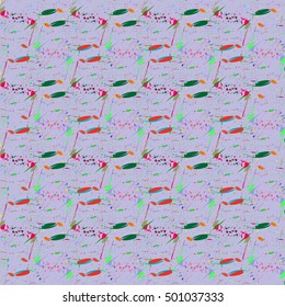 Abstract geometric colorful seamless pattern for background. Decorative backdrop can be used for wallpaper, pattern fills, web page background, surface textures.