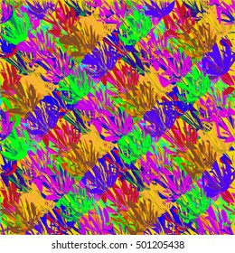 Abstract geometric colorful seamless pattern for background. Decorative backdrop can be used for wallpaper, pattern fills, web page background, surface textures.