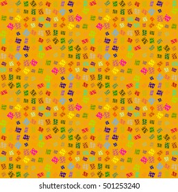 Abstract geometric colorful seamless pattern for background. Decorative backdrop can be used for wallpaper, pattern fills, web page background, surface textures.