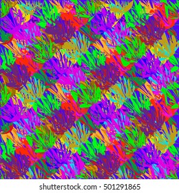 Abstract geometric colorful seamless pattern for background. Decorative backdrop can be used for wallpaper, pattern fills, web page background, surface textures.