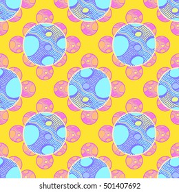 Abstract geometric colorful seamless pattern for background. Decorative backdrop can be used for wallpaper, pattern fills, web page background, surface textures.