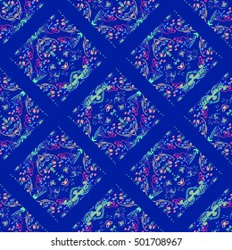 Abstract geometric colorful seamless pattern for background. Decorative backdrop can be used for wallpaper, pattern fills, web page background, surface textures.
