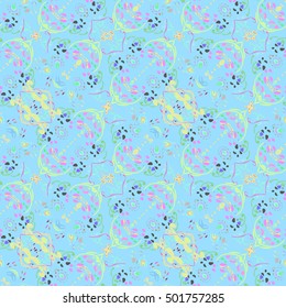Abstract geometric colorful seamless pattern for background. Decorative backdrop can be used for wallpaper, pattern fills, web page background, surface textures.
