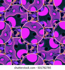 Abstract geometric colorful seamless pattern for background. Decorative backdrop can be used for wallpaper, pattern fills, web page background, surface textures.