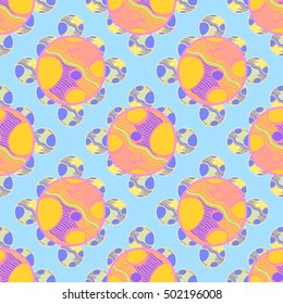 Abstract geometric colorful seamless pattern for background. Decorative backdrop can be used for wallpaper, pattern fills, web page background, surface textures.
