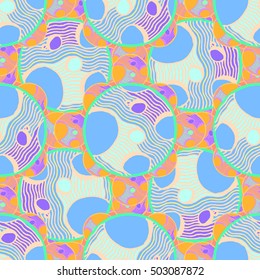 Abstract geometric colorful seamless pattern for background. Decorative backdrop can be used for wallpaper, pattern fills, web page background, surface textures.