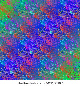 Abstract geometric colorful seamless pattern for background. Decorative backdrop can be used for wallpaper, pattern fills, web page background, surface textures.