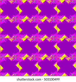 Abstract geometric colorful seamless pattern for background. Decorative backdrop can be used for wallpaper, pattern fills, web page background, surface textures.