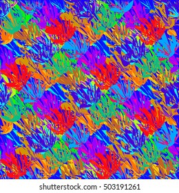 Abstract geometric colorful seamless pattern for background. Decorative backdrop can be used for wallpaper, pattern fills, web page background, surface textures.