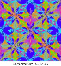 Abstract geometric colorful seamless pattern for background. Decorative backdrop can be used for wallpaper, pattern fills, web page background, surface textures.