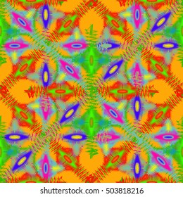 Abstract geometric colorful seamless pattern for background. Decorative backdrop can be used for wallpaper, pattern fills, web page background, surface textures.