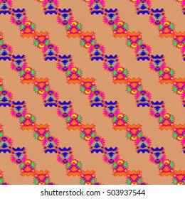 Abstract geometric colorful seamless pattern for background. Decorative backdrop can be used for wallpaper, pattern fills, web page background, surface textures.