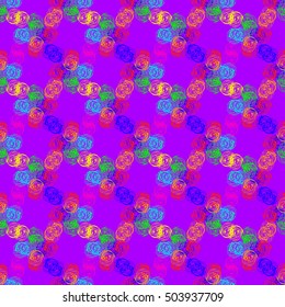 Abstract geometric colorful seamless pattern for background. Decorative backdrop can be used for wallpaper, pattern fills, web page background, surface textures.