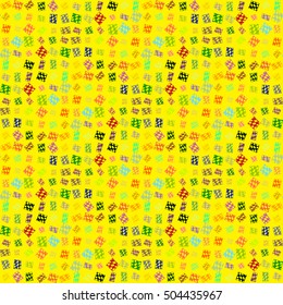 Abstract geometric colorful seamless pattern for background. Decorative backdrop can be used for wallpaper, pattern fills, web page background, surface textures.