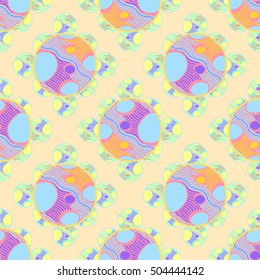 Abstract geometric colorful seamless pattern for background. Decorative backdrop can be used for wallpaper, pattern fills, web page background, surface textures.