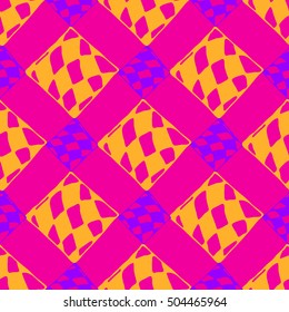 Abstract geometric colorful seamless pattern for background. Decorative backdrop can be used for wallpaper, pattern fills, web page background, surface textures.