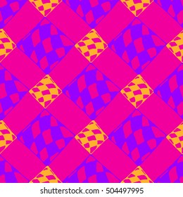 Abstract geometric colorful seamless pattern for background. Decorative backdrop can be used for wallpaper, pattern fills, web page background, surface textures.