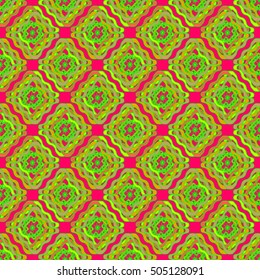 Abstract geometric colorful seamless pattern for background. Decorative backdrop can be used for wallpaper, pattern fills, web page background, surface textures.