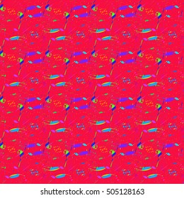 Abstract geometric colorful seamless pattern for background. Decorative backdrop can be used for wallpaper, pattern fills, web page background, surface textures.