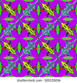 Abstract geometric colorful seamless pattern for background. Decorative backdrop can be used for wallpaper, pattern fills, web page background, surface textures.