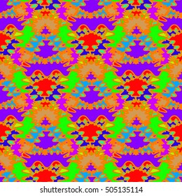 Abstract geometric colorful seamless pattern for background. Decorative backdrop can be used for wallpaper, pattern fills, web page background, surface textures.