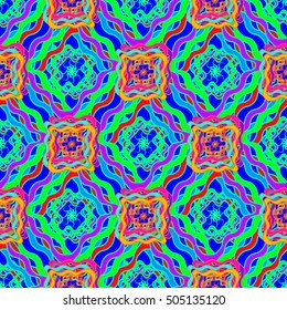 Abstract geometric colorful seamless pattern for background. Decorative backdrop can be used for wallpaper, pattern fills, web page background, surface textures.