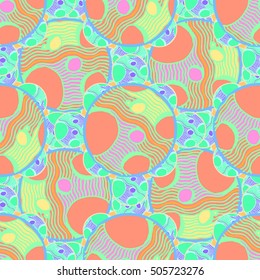 Abstract geometric colorful seamless pattern for background. Decorative backdrop can be used for wallpaper, pattern fills, web page background, surface textures.
