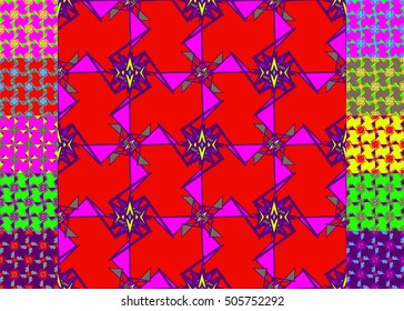 Abstract geometric colorful seamless pattern for background. Decorative backdrop can be used for wallpaper, pattern fills, web page background, surface textures.