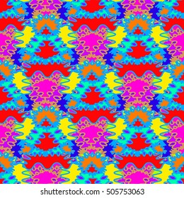Abstract geometric colorful seamless pattern for background. Decorative backdrop can be used for wallpaper, pattern fills, web page background, surface textures.