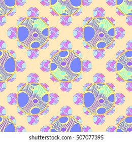 Abstract geometric colorful seamless pattern for background. Decorative backdrop can be used for wallpaper, pattern fills, web page background, surface textures.